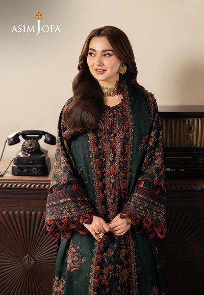 Lawn 3PC Embroidered With Chiffon Embroidered Dupatta-5084
