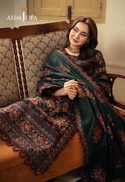 Lawn 3PC Embroidered With Chiffon Embroidered Dupatta-5084